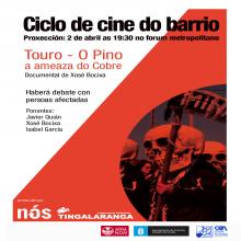 A asociación veciñal Oza Gaiteira Os Castros vai proxectar o documentário: Touro- O Pino a ameaza do Cobre