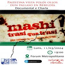 A cinta “Mashi Trasi que Trasi!” foi rodada polo colectivo Pallasos en Rebeldía nas cidades de Ramallah e Nablús durante a caravana que realizaron en 2009